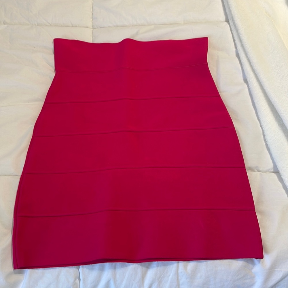 Hot Pink BCBG Bandage Skirt